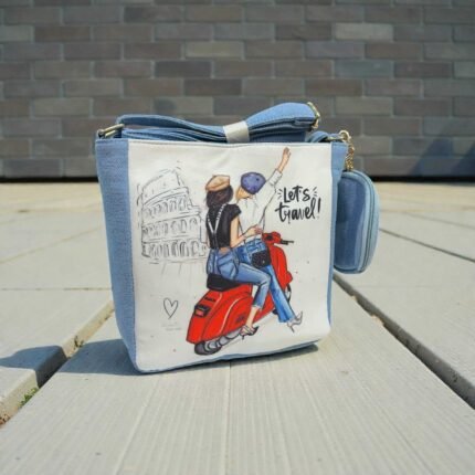 Printed Denim Slings