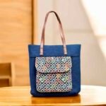 Denim Jacquard Tote