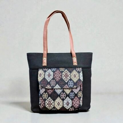 Denim Jacquard Tote