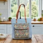 Denim Jacquard Tote