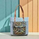 Denim Jacquard Tote