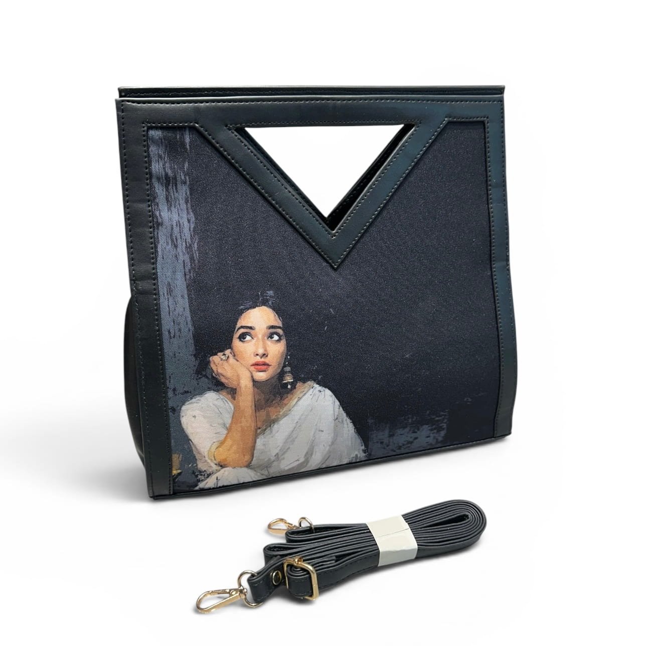 IMG_2411 Printed V Cut Satchel - Image 1