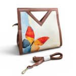 Printed V Cut Satchel