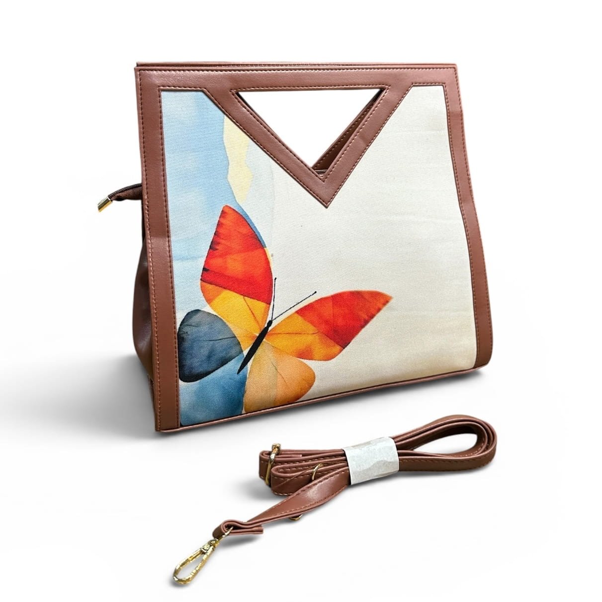 IMG_2415 Printed V Cut Satchel - Image 1