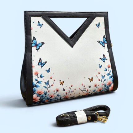 Printed V Cut Satchel